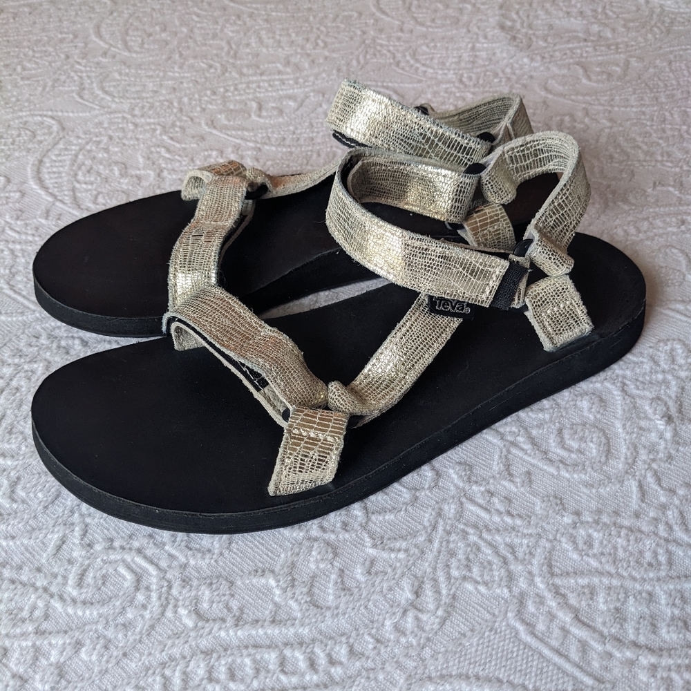 Silver Teva Sandals